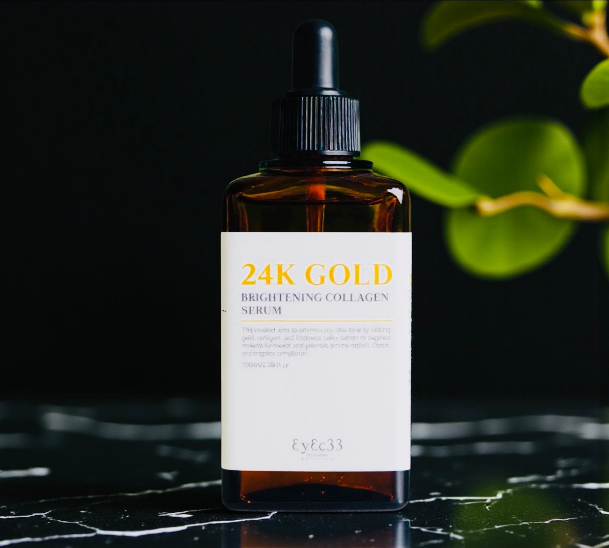 24K GOLD BRIGHTENING COLLAGEN SERUM – EyeC33