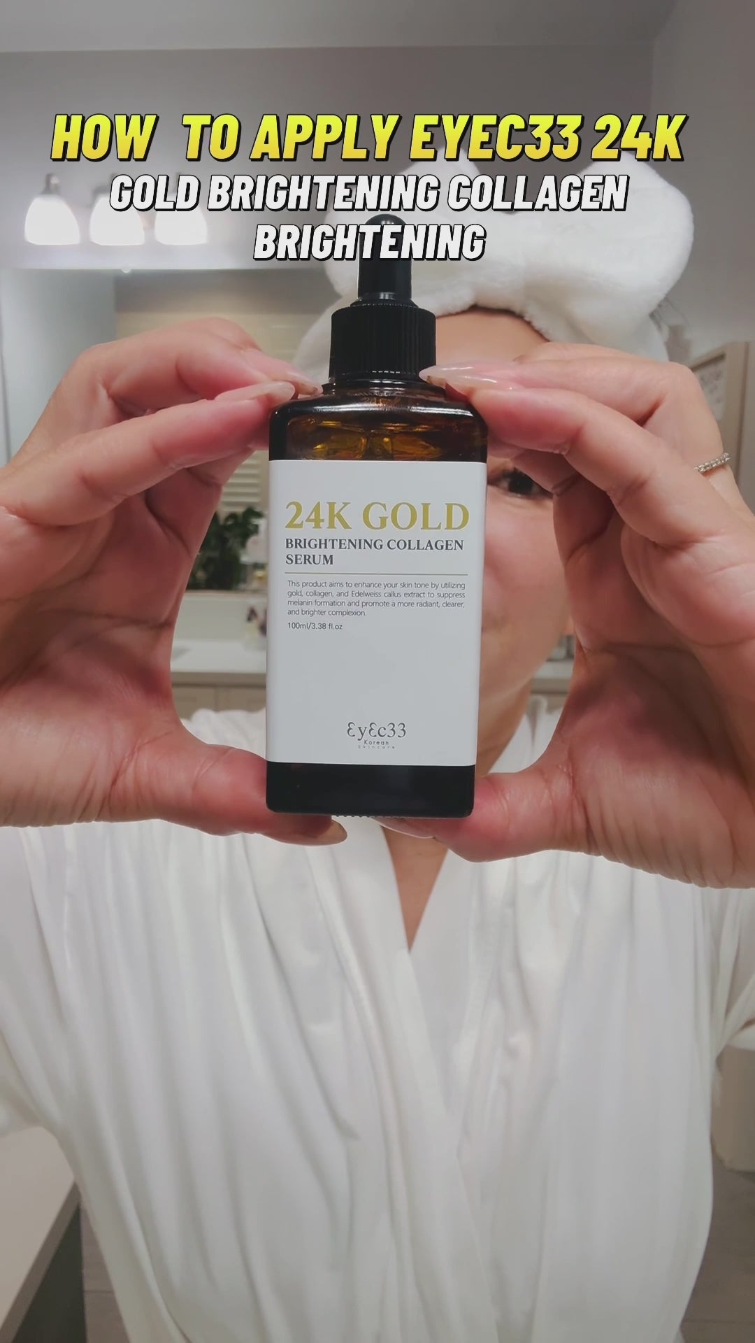 24K GOLD BRIGHTENING COLLAGEN SERUM – EyeC33